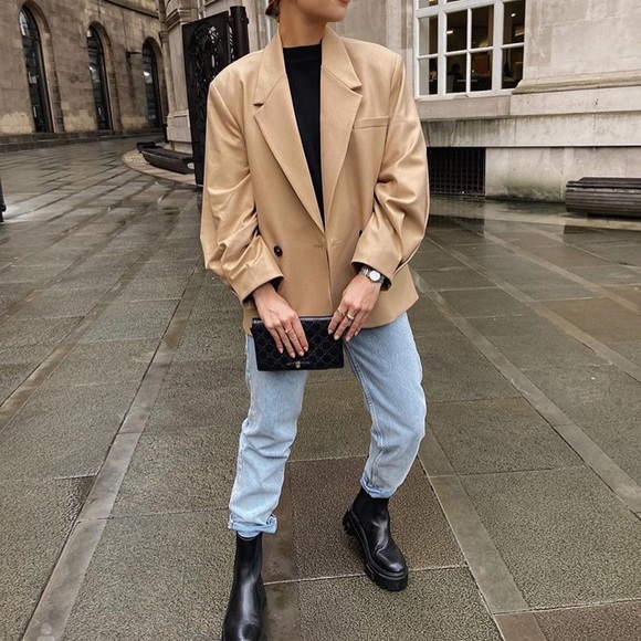 Zara pleated sleeve blazer - Picture 3 of 12